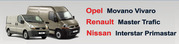 Запчастини Renault Master Trafic Opel Movano Vivaro Nissan Interstar (